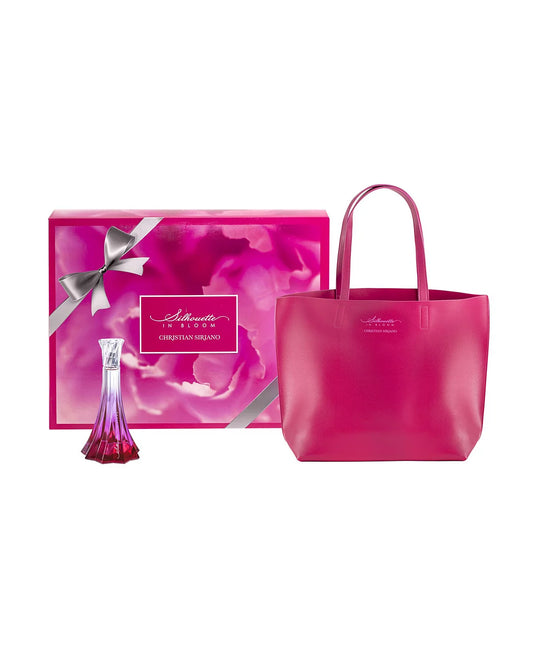 Silhouette IN BLOOM 2 pcs Gift Set (EDP 3.4 FL.OZ. + ALL Pink Leather bag) by CHRISTIAN SIRIANO