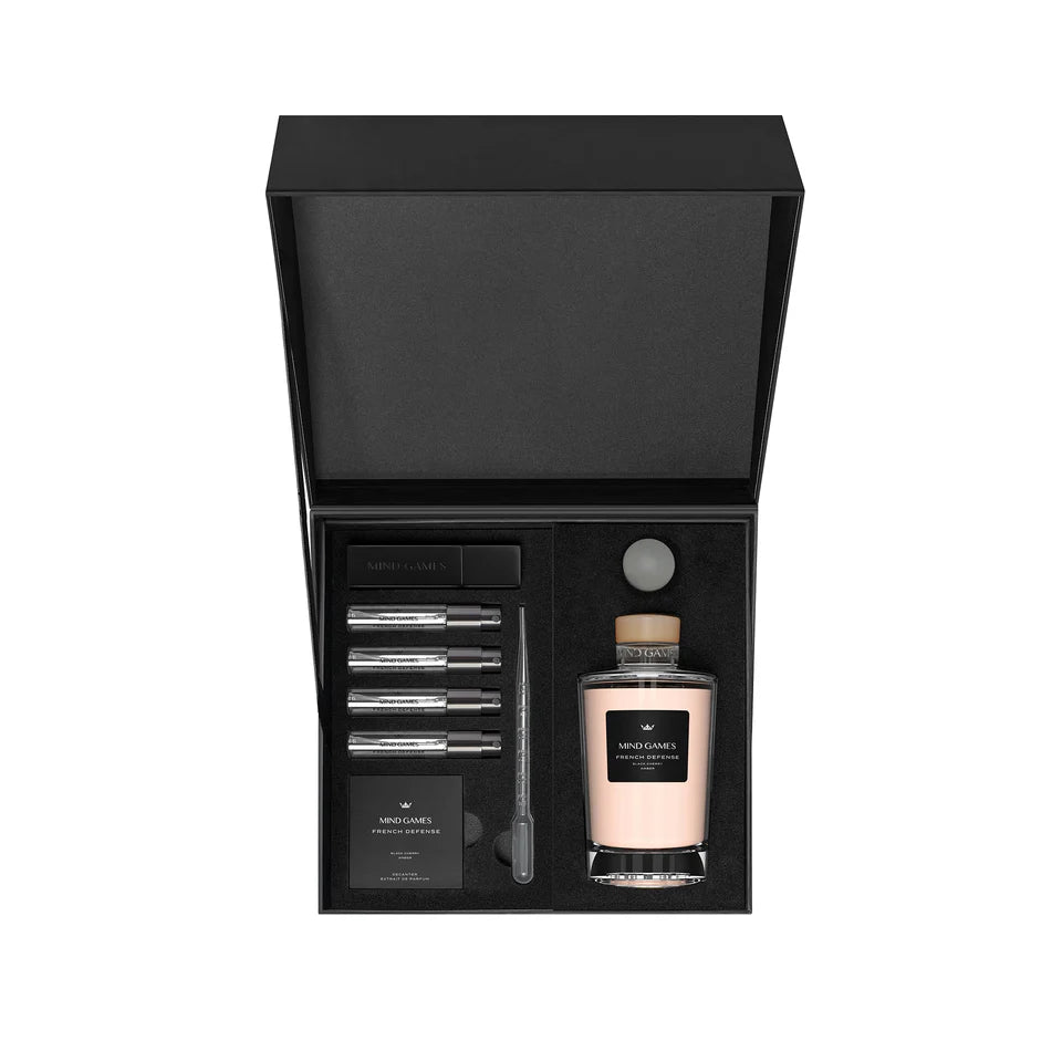 FRENCH DEFENSE CRYSTAL DECANTER SET