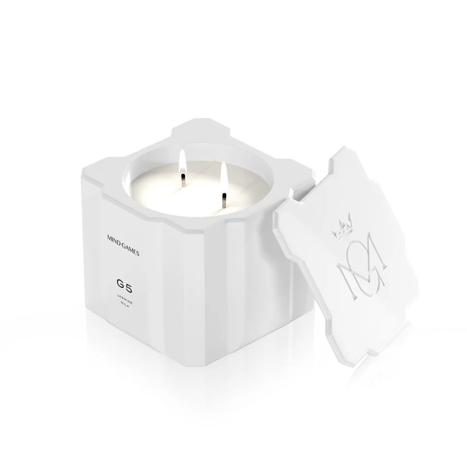 G5 Jasmine Milk 10 OZ Luxury Candle by MIND GAMES